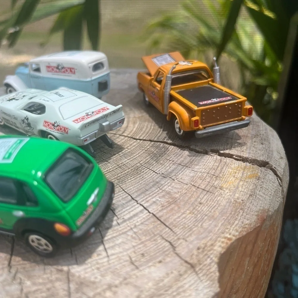 4 Johnny Lighting die cast  Monopoly themed cars-2002